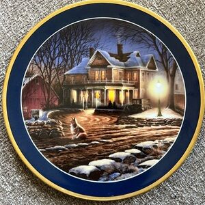 Terry Redlin plate “Lights of Home”